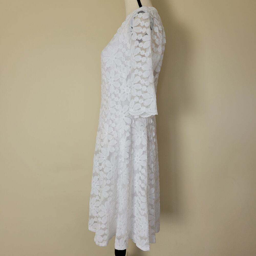 EUC Rabbit Rabbit Rabbit Designs 14 Dress Pullover Fit & Flare Lace Lined - Picture 8 of 16